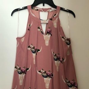 Longhorn midi dress